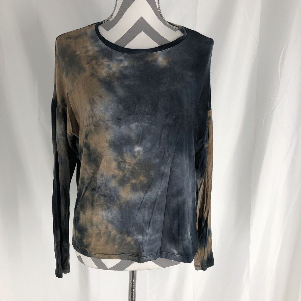 Veronica M Cute Tie Dye Slightly Cropped Top Size Small